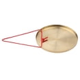 thumbnail image 2 of 15cm Hand Gong Cymbals Brass Copper Chapel Opera Percussion Instruments with Round Play Hammer, 2 of 7