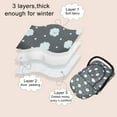 thumbnail image 5 of Car seat Covers for baby, Baby carseat Cover canopy, door open with flap cover, Thick Padded, perfect for winter, Grey cloud;, 5 of 7