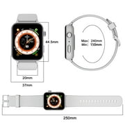 Blackview Smart Watch fits for Android iPhone,IP68 Waterproof,with Bluetooth Call(Answer/Make Calls) for Women Men 1.83 HD Screen Fitness Watch with AI Voice,GRAY