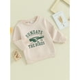 thumbnail image 3 of Meihuid Toddler Boys Girls Sweatshirts Long Sleeve Eagle Letter Print Tops, 3 of 9
