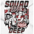 thumbnail image 2 of Kanji Street Fighter Squad Deep Unisex Plus Size Zip Hoodie Brisco Brands 4X, 2 of 5