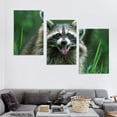thumbnail image 4 of Ullo0ord Animal Cute Raccoon Peter Walking on Water Canvas Prints Decor Poster Wall Art Hanging Picture Print Bedroom Decorative Painting Posters Room Aesthetic (24×32inch,Framed), 4 of 4