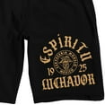 thumbnail image 2 of Modelo Espiritu Luchador & Classic Logo Men's Black Sleep Pajama Shorts-Large, 2 of 5