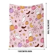 thumbnail image 3 of Cififendec Halloween Cute Ghost Throw Blanket, 78.74"×59.06", Skin-Friendly Soft Flannel Cozy Cover Blanket for Recliner Side Table Bedroom Corner Holiday Decor, 3 of 5