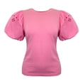 thumbnail image 1 of GEORGE G BLUSA CR MC EYLET EN MANGA, 1 of 4
