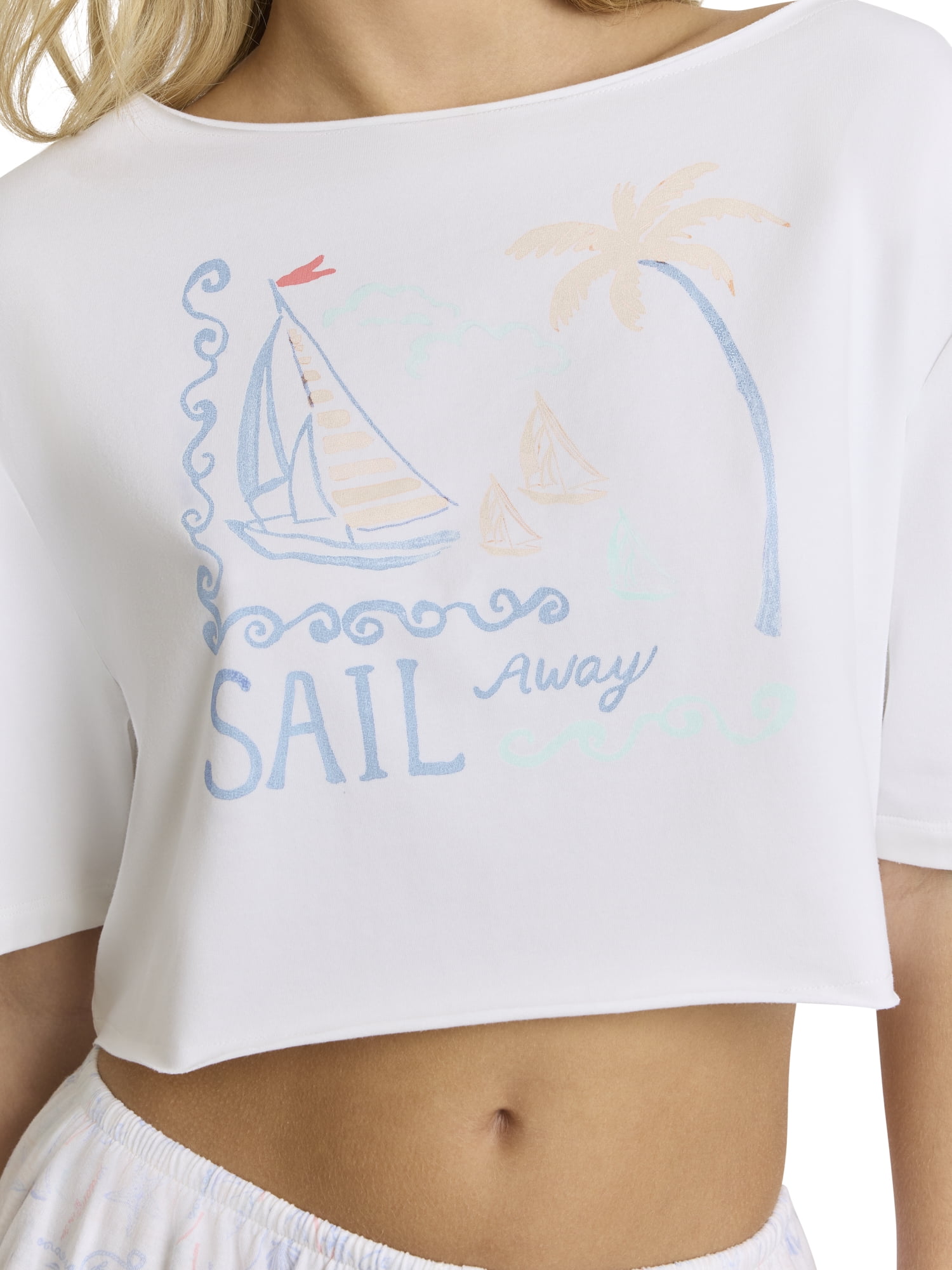 Mills by Millie Bobby Brown Women's Crop Graphic Tee, Sizes XS-XXXL