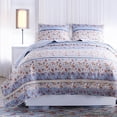 thumbnail image 6 of Benjara Joa 2 PC Microfiber Twin Quilt Set- Floral Print- Lace Trim-Multicolor, 6 of 6