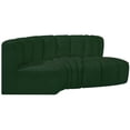 thumbnail image 6 of Meridian Furniture Arc Green Boucle Fabric Modular Sectional, 6 of 7