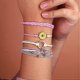 thumbnail image 3 of Sunflower String Bracelet Handmade Braided Rope Charms Boho Surfer Bracelet for Teen Girls Preteens Women, 3 of 5
