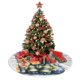 thumbnail image 4 of Falda para árbol de Navidad con puntadas, suave y divertida, decoración navideña de granja con cuello para árbol de Navidad de 36", 4 of 4