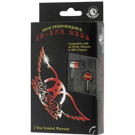 Section8 RBW4874 Aerosmith In_Ear Headphones _ Window Box _ Red_Black