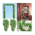 thumbnail image 1 of 12 hojas de hiedra falsa de 2,1 m, vides falsas, plantas colgantes artificiales, 11 Feliz Sencillez, 1 of 5
