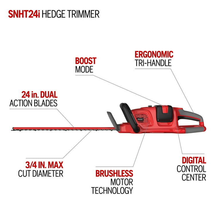 Snapper 58v cheap hedge trimmer
