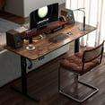 thumbnail image 2 of Electric Standing Desk Adjustable Height Electric Stand Up Computer Desk Ergonomic Sit Stand Desk with Computer Workstation Rustic, 2 of 7