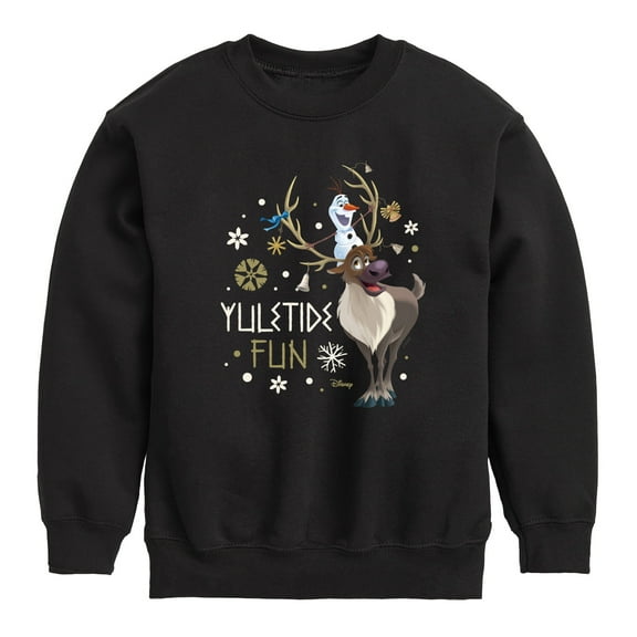 Frozen 2 - Yuletide Fun - Toddler And Youth Crewneck Fleece Sweatshirt