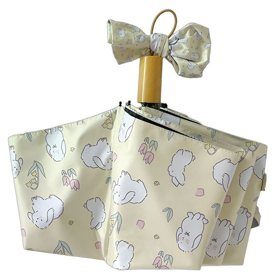 GASTROPOD Umbrellas for Rain,Retro Painted Finish Travel Umbrella Compact,Easy Carry Option Small Umbrella for Travel Mini,Style1