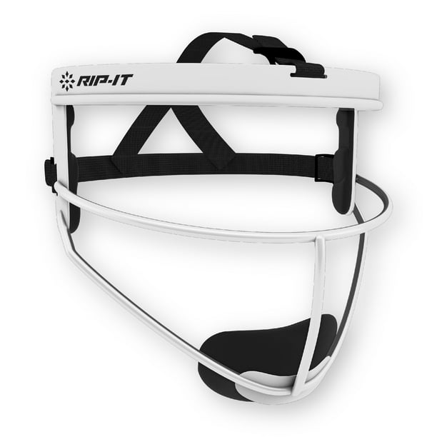 RIPIT Original Defense Softball Fielder's Mask, White