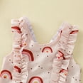 thumbnail image 5 of Coerni Baby Girls Swimsuit One Piece Cute Bathing Suit Ruffle Beach Sleeveless Swimwear Rainbow Quick Dry Swimsuit, 5 of 7
