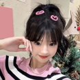 thumbnail image 4 of Tnobhg Women Hairpin Hollow Heart Shape Sweet Color Smooth Anti-slip Hair Fixation Hair Decoration Lightweight Hair Clip Side Clip Bang Clip Hair Accessory, 4 of 8
