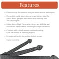 thumbnail image 2 of 2 Pack 16 inch Faux Door Hinges Black Decorative Strap Hinge Wrought Iron Strap Barn Door Strap Hinges, Farm Gate Hinge, Carriage Door Hardware The Colonial Series by Borderland Rustic Hardware, 2 of 4