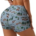 thumbnail image 1 of Fotbe Camping Caravan Shorts Sin Costuras – Shorts Deportivos de Cintura Alta para Mujer, Elásticos para Gimnasio, Yoga, Running o Ciclismo-X-Large, 1 of 8