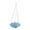 Blue Green, variant on CarpNettore Hanging Bird Bath Water Feeder Birds Feeder Tray for Garden Hummingbird Tree Blue