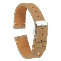 Uxcell Suede Leather Strap Watch Bands Quick Release 16mm Vintage Watch Straps Classic Watchband Light Brown