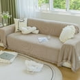 thumbnail image 3 of Chenille Cream Sofa Cover Cloth Towel Four Seasons Universal Simple Sofa Cover Anti-cat Scratch Cloth Cushion Dust Cover, 3 of 6