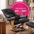 thumbnail image 4 of Sillón Reposet VANLIG con Taburete Reposapie Paris Negro, 4 of 6