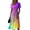 Purple, variant on Minjewel Women's Shift Dress with Short Sleeve V-Neck - Bohemian Summer Dress, Loose Flowy Beach Party Outfit, Solid Color Comfy Vacation Mini Dress,Green,M