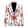 thumbnail image 2 of FAOWME Men's Christmas Suit Jacket Long Sleeved Lapel Buttons Xmas Printed Loose Fashion Comfortable Coats Tops For Casual Daily Wear White Xxxl, 2 of 3