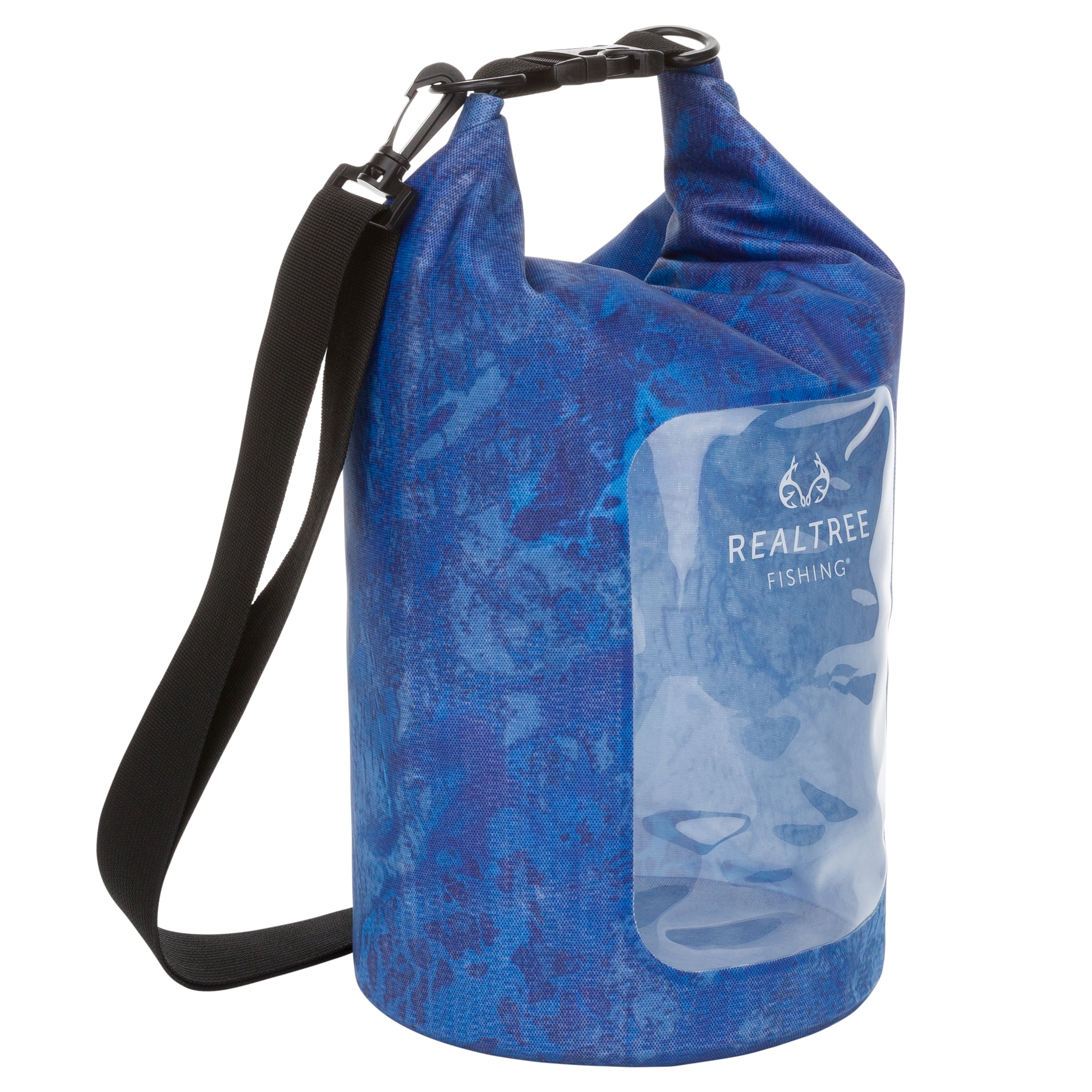 Realtree Wav3 10 Ltr Roll Top Dry Bag, Unisex, Lightweight, Blue