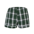 thumbnail image 4 of Boxercraft BW6501 Women's Flannel Short-Green/White Pl-S, 4 of 4
