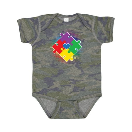 

Inktastic Autism Awareness Puzzle Piece Gift Baby Boy or Baby Girl Bodysuit