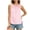 Pink11, variant on Karymi Womens T Shirts Gingham Sleeveless Tank Top, Casual Crinkle Checkered Blouse with Shoulder Tie, Loose‑Fit Layered Summer Vest Womens Workout Tops