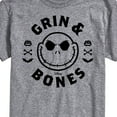 thumbnail image 3 of The Nightmare Before Christmas - Grin And Bones - Men's Short Sleeve Graphic T-Shirt, 3 of 5