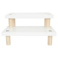 thumbnail image 2 of White Stair Shape Display Shelf for Storage Made of Synthetic Material and for Long Time Use, 2 of 5