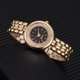 thumbnail image 4 of Reloj de pulsera de cuarzo con esfera redonda y correa de aleación elegante para mujer (dorado), 4 of 5