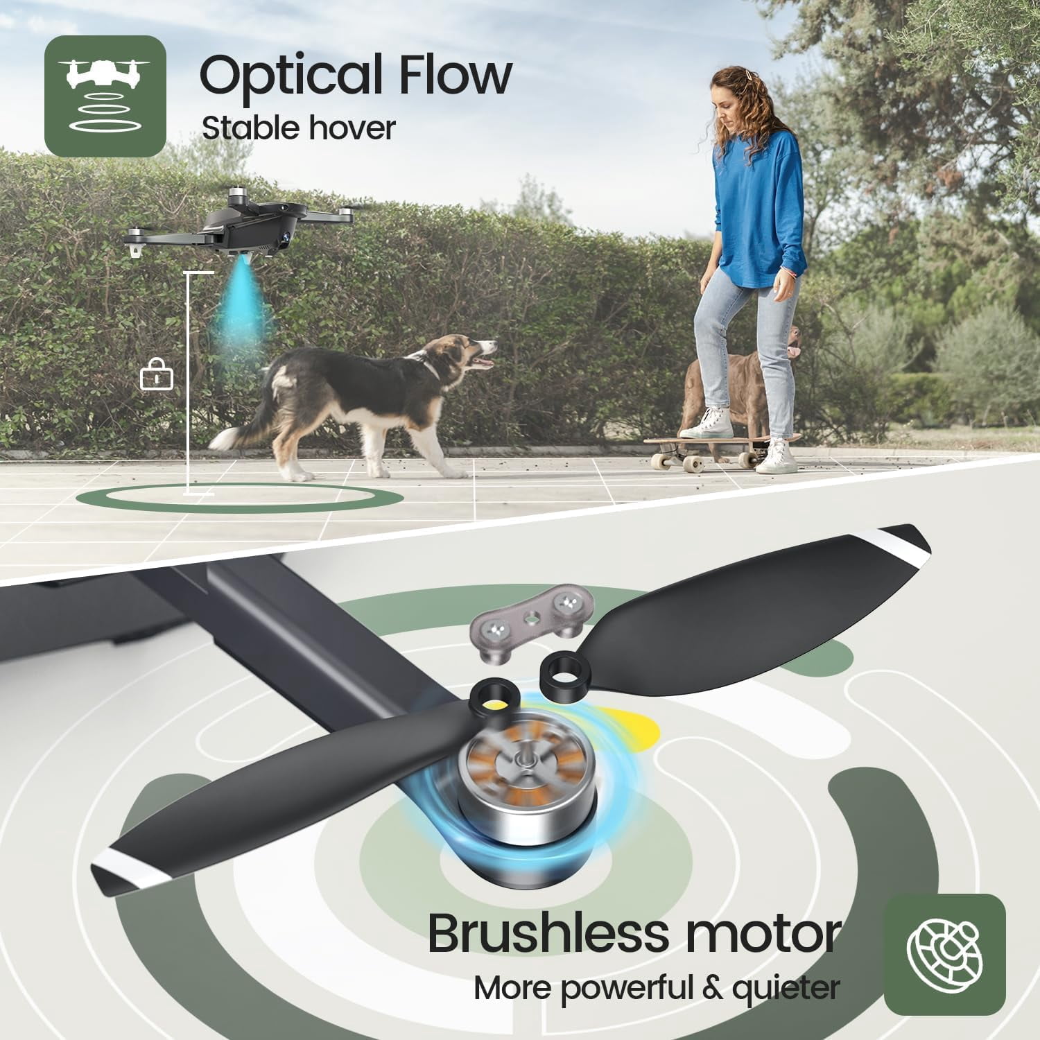 Holy Stone HS175D Drone with 4K Camera for Adults and Beginners, Foldable GPS Drone with Auto Return Home, Follow Me Mode, 2 Batteries Double the Flight Time, Black