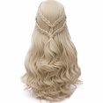 thumbnail image 4 of My Costume Wigs Game of Thrones Daenerys Targaryen Light Blond with Braids Halloween Dress Up Cosplay, 4 of 4