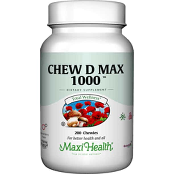 Maxi Health Kosher Chew D Max (Vitamin D3) 1000 IU Chewable Berry