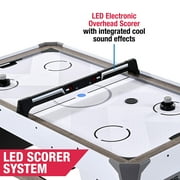 60 Air Hockey Table Set with Overhead Electronic Scorer, by MD Sports