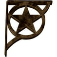thumbnail image 5 of Ekena Millwork 2"W x 10"D x 12"H Austin Wrought Iron Bracket, (Triple center brace), Antiqued Brass, 5 of 10