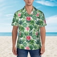 thumbnail image 2 of Fotbe Succulents 1 Hawaiian Shirt for Men Unisex Summer Beach Casual Short Sleeve Cotton Linen Button Down Shirts-Large, 2 of 5