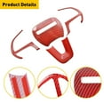 thumbnail image 4 of Lierteer 4X Steering Wheel Decor Cover Trim For Dodge For Challenger 2015-2022 For Jeep Red, 4 of 7