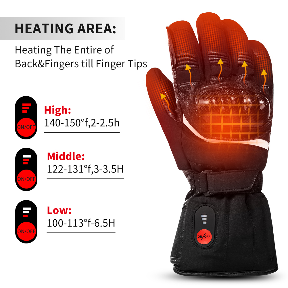 Savior Battery Heated Gloves for Men Women Savior Electric Rechargeable Motorcycle Warm Gloves Mittens for Cycling Skiing Snowmobile Hunting Camping Riding Raynaud & Arthritis Outdoor Hand Warmer