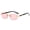 Pink, variant on Rimless Rectangle Sunglasses Fashion Men Women Shades Small Square Sun Glasses For Female Trendy Summer Outdoor Accessory Gradient Purple