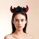 thumbnail image 4 of 2 diademas de cuerno de diablo para Halloween, diadema de cuernos, banda para el cabello de cuerno de diablo para Halloween, diadema de cuerno de diablo, decoración para el cabello de Halloween., 4 of 4