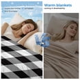 thumbnail image 2 of Black and White Checkered Cooling Blanket, Lightweight Breathable Summer Throw Blanket with Double Sided Cold Effect,Farmhouse Buffalo Plaid Picnic Beach Blankets Bed Sheet for Hot Sleepers 60"x80", 2 of 8