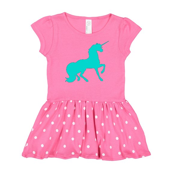 Inktastic Aqua Unicorn Gift Baby Girl Dress
